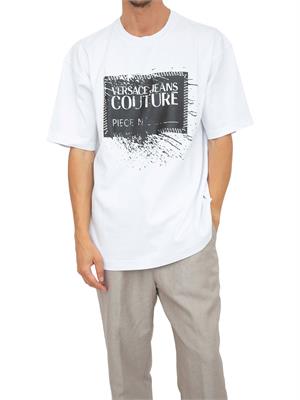 T-SHIRT VERSACE JEANS COUTURE BIANCO in UOMO