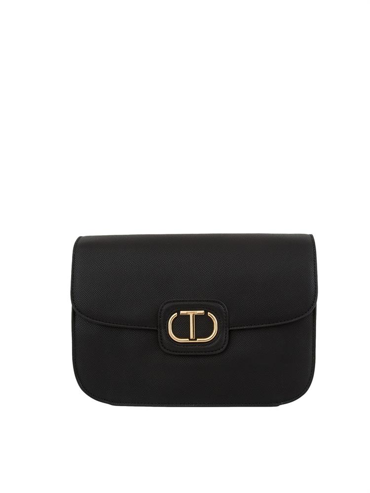 BORSA A SPALLA TWIN-SET NERO