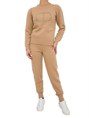 MAGLIA TWIN-SET BEIGE in DONNA