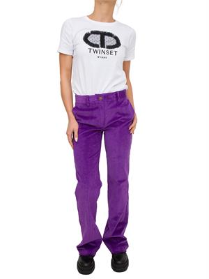 PANTALONE CASUAL TWIN-SET VIOLA in DONNA