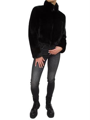 PELLICCIA TWIN-SET NERO in DONNA