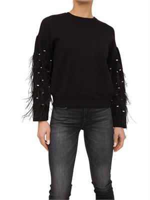 FELPA TWIN-SET NERO in DONNA