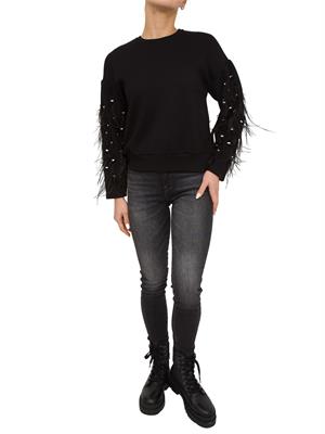FELPA TWIN-SET NERO in DONNA