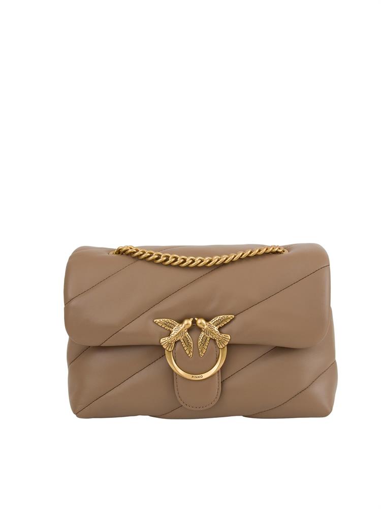 BORSA A SPALLA PINKO BEIGE