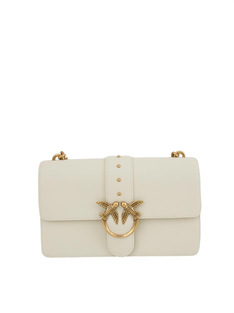 BORSA A SPALLA PINKO BIANCO