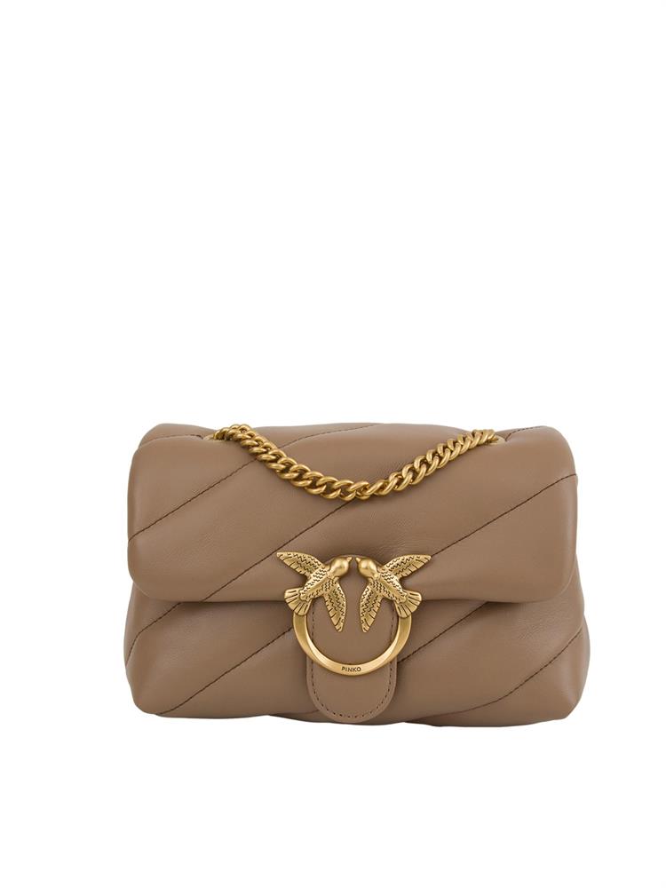 BORSA A SPALLA PINKO BEIGE