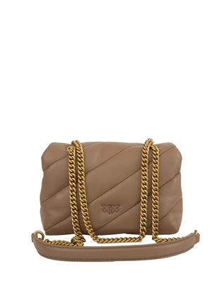 BORSA A SPALLA PINKO BEIGE in DONNA