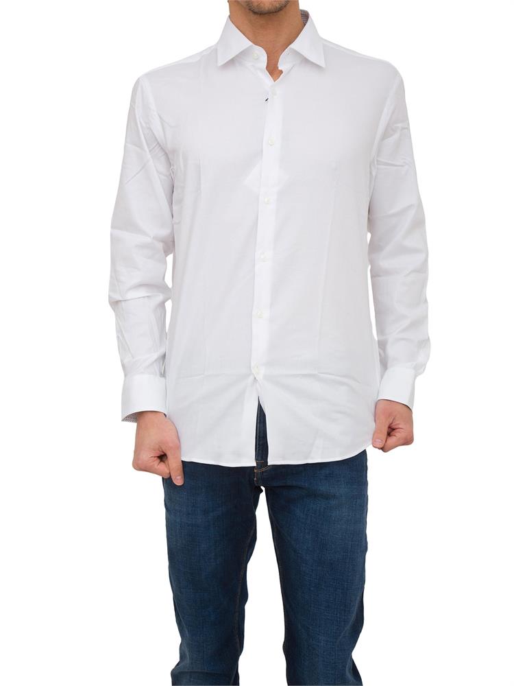 CAMICIA MANICA LUNGA BOSS BIANCO