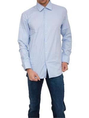 CAMICIA MANICA LUNGA BOSS AZZURRO in UOMO