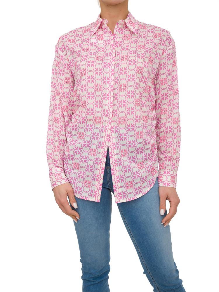 CAMICIA MANICA LUNGA PINKO FUXIA