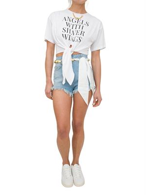 T-SHIRT ELISABETTA FRANCHI BIANCO in DONNA