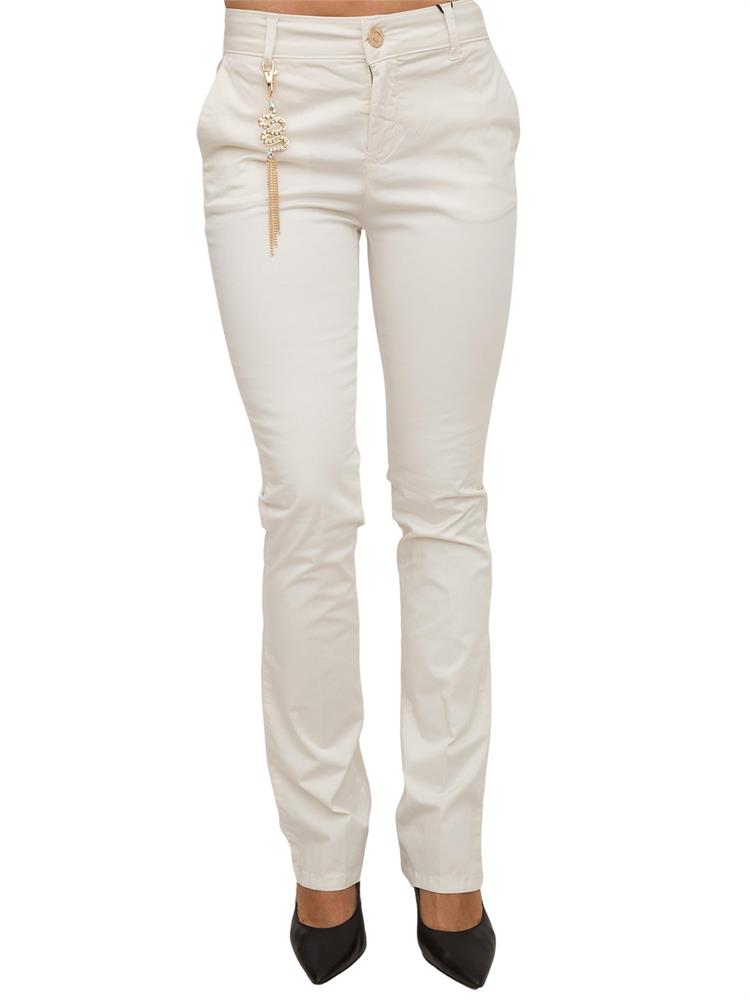 PANTALONE CASUAL FRACOMINA BIANCO