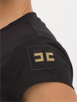 T-SHIRT ELISABETTA FRANCHI NERO in DONNA