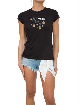 T-SHIRT ELISABETTA FRANCHI NERO in DONNA