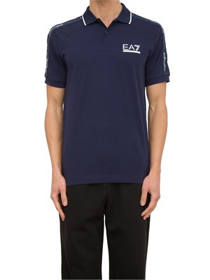 POLO EA7 EMPORIO ARMANI BLU in UOMO