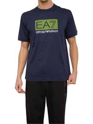 T-SHIRT EA7 EMPORIO ARMANI BLU in UOMO