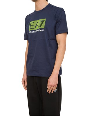 T-SHIRT EA7 EMPORIO ARMANI BLU in UOMO