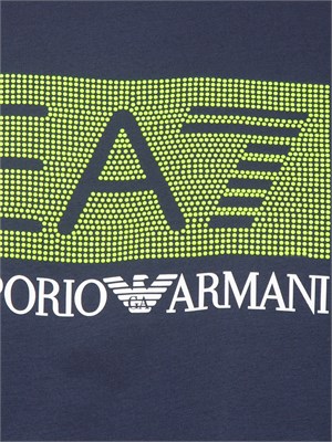 T-SHIRT EA7 EMPORIO ARMANI BLU in UOMO