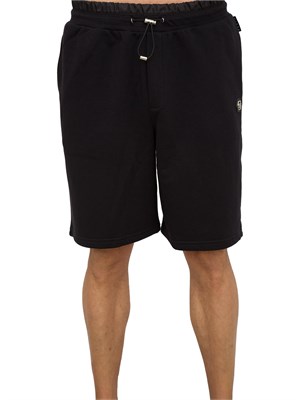 PANTALONE BERMUDA PHILIPP PLEIN NERO in UOMO