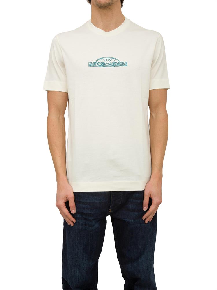 T-SHIRT EMPORIO ARMANI AVORIO