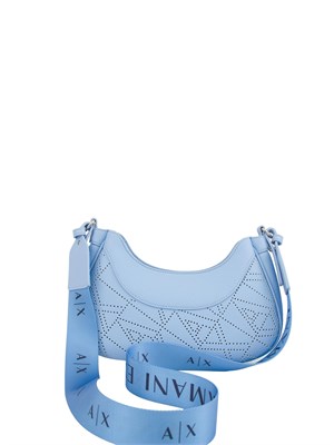 BORSA A SPALLA ARMANI EXCHANGE AZZURRO in DONNA