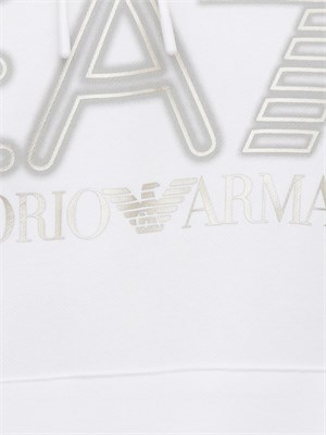 FELPA EA7 EMPORIO ARMANI BIANCO in UOMO