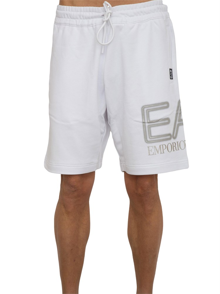 PANTALONE BERMUDA EA7 EMPORIO ARMANI BIANCO