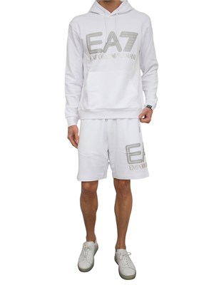 PANTALONE BERMUDA EA7 EMPORIO ARMANI BIANCO in UOMO