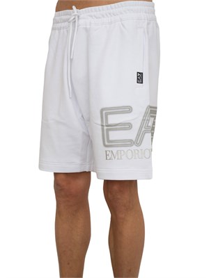 PANTALONE BERMUDA EA7 EMPORIO ARMANI BIANCO in UOMO
