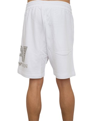 PANTALONE BERMUDA EA7 EMPORIO ARMANI BIANCO in UOMO