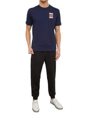 T-SHIRT EA7 EMPORIO ARMANI BLU in UOMO
