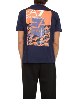 T-SHIRT EA7 EMPORIO ARMANI BLU in UOMO
