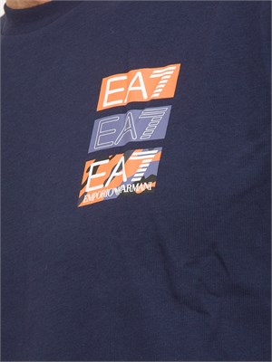 T-SHIRT EA7 EMPORIO ARMANI BLU in UOMO