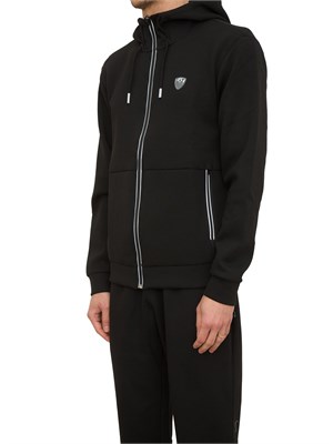 FELPA EA7 EMPORIO ARMANI NERO in UOMO