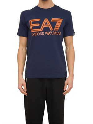 T-SHIRT EA7 EMPORIO ARMANI BLU in UOMO