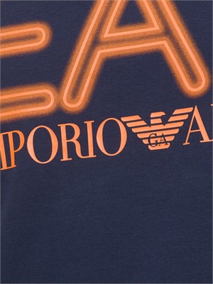T-SHIRT EA7 EMPORIO ARMANI BLU in UOMO