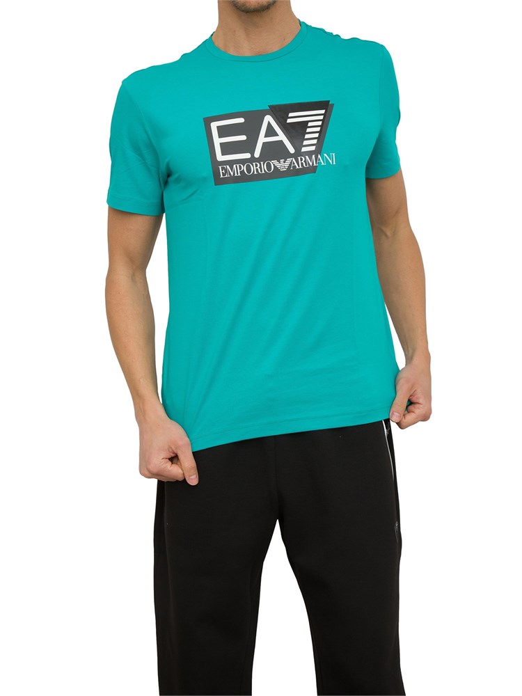 T-SHIRT EA7 EMPORIO ARMANI ACQUAMARINA