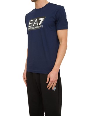 T-SHIRT EA7 EMPORIO ARMANI BLU in UOMO