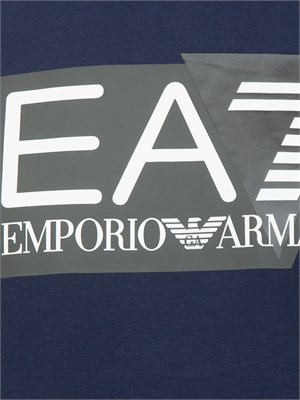 T-SHIRT EA7 EMPORIO ARMANI BLU in UOMO