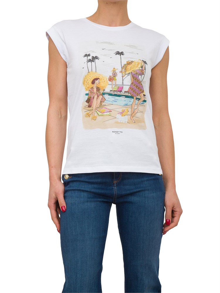 T-SHIRT NENETTE BIANCO