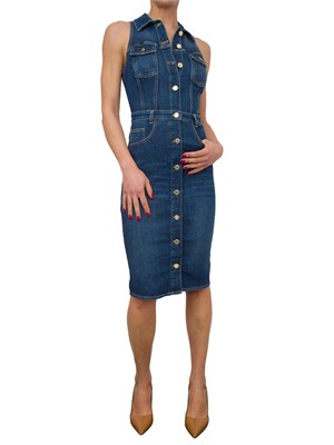 VESTITO ELISABETTA FRANCHI BLU DENIM in DONNA