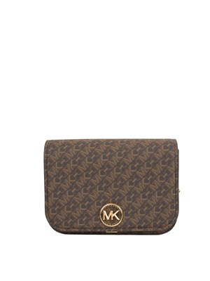 BORSA A SPALLA MICHAEL MICHAEL KORS MARRONE in DONNA