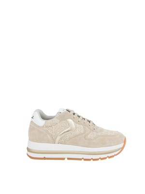 SNEAKERS VOILE BLANCHE BEIGE in DONNA
