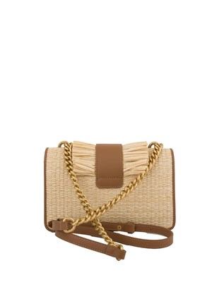BORSA A SPALLA PINKO CUOIO in DONNA
