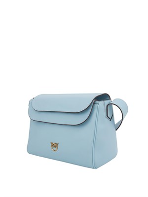 BORSA A SPALLA PINKO CELESTE in DONNA