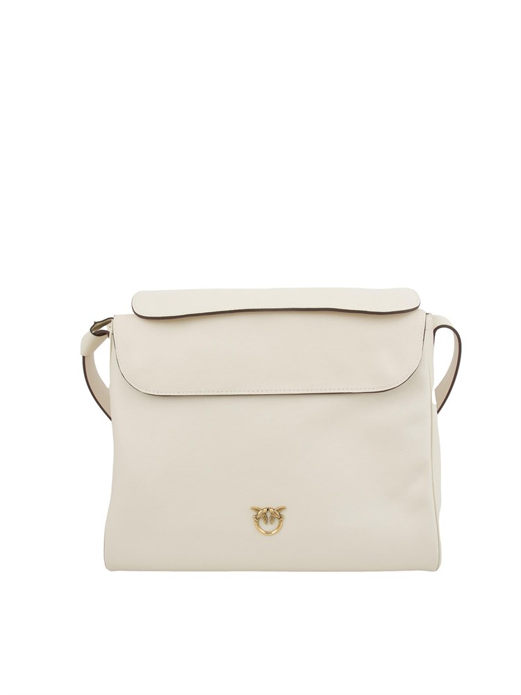 BORSA A SPALLA PINKO BIANCO