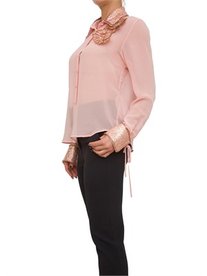 CAMICIA MANICA LUNGA BLUGIRL ROSA in DONNA