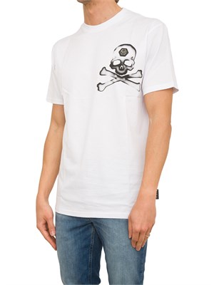 T-SHIRT PHILIPP PLEIN BIANCO in UOMO