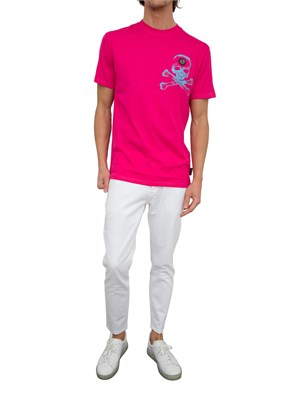 T-SHIRT PHILIPP PLEIN FUXIA in UOMO