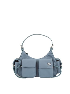 BORSA A SPALLA PINKO AZZURRO in DONNA